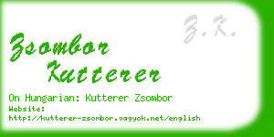 zsombor kutterer business card